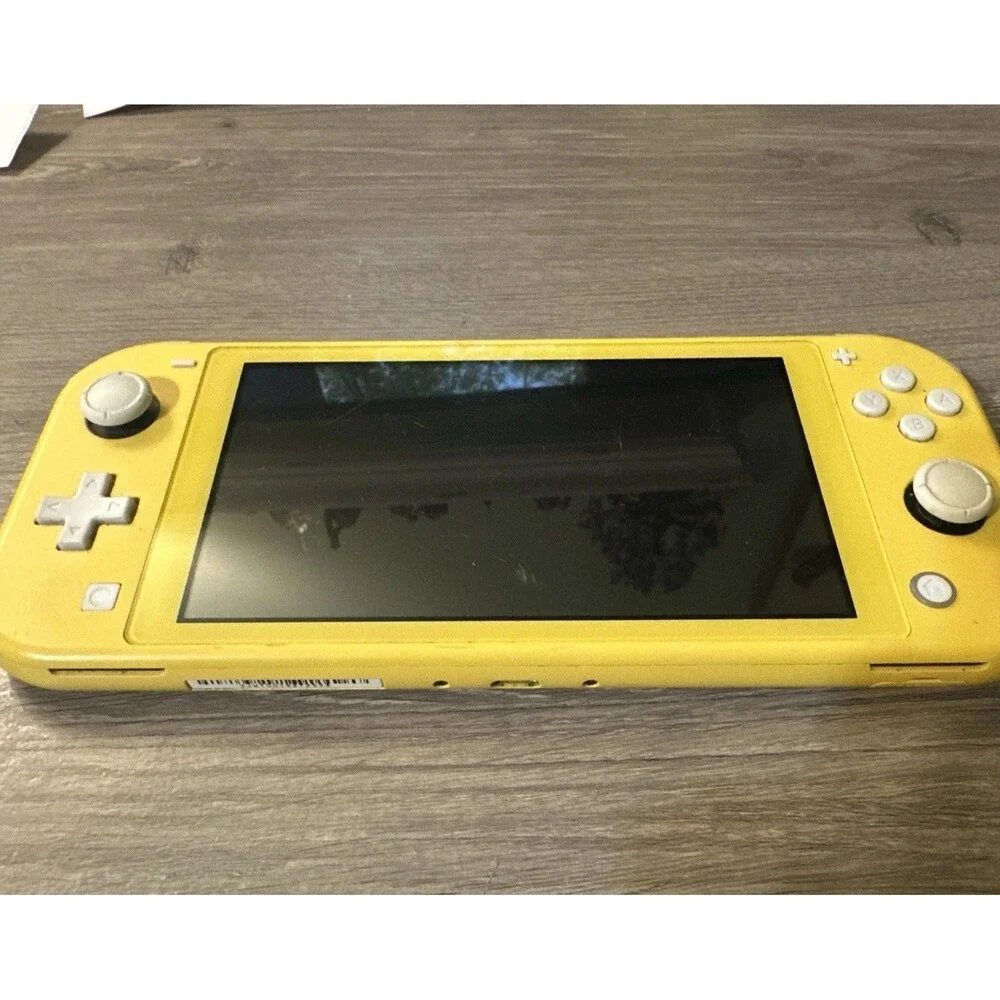 Nintendo Switch Lite Yellow Handheld Console Tested Works w/ microSD Card